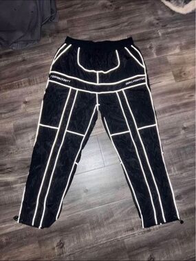 Men’s Black Reflective Track Pants